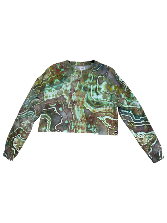 "Abalone" Crop Crewneck
