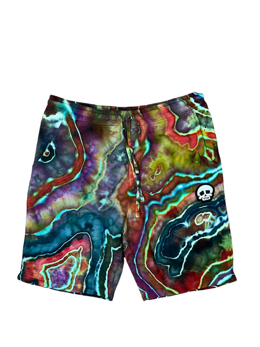 "Teal C" Fleece Shorts