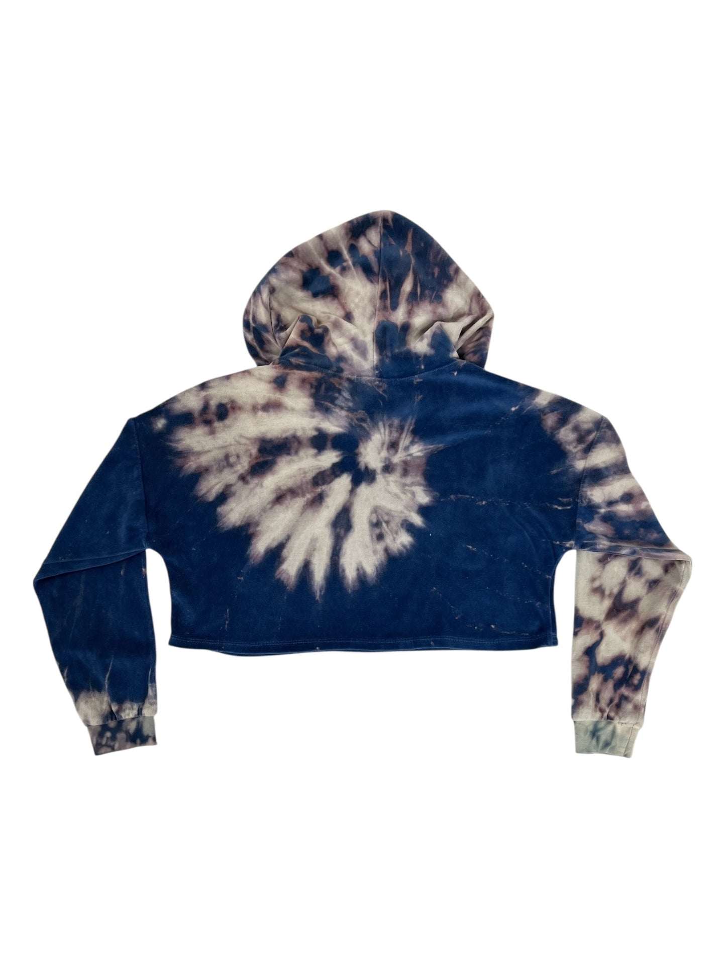"Feelin' Swirly" Velour Crop Hoodie