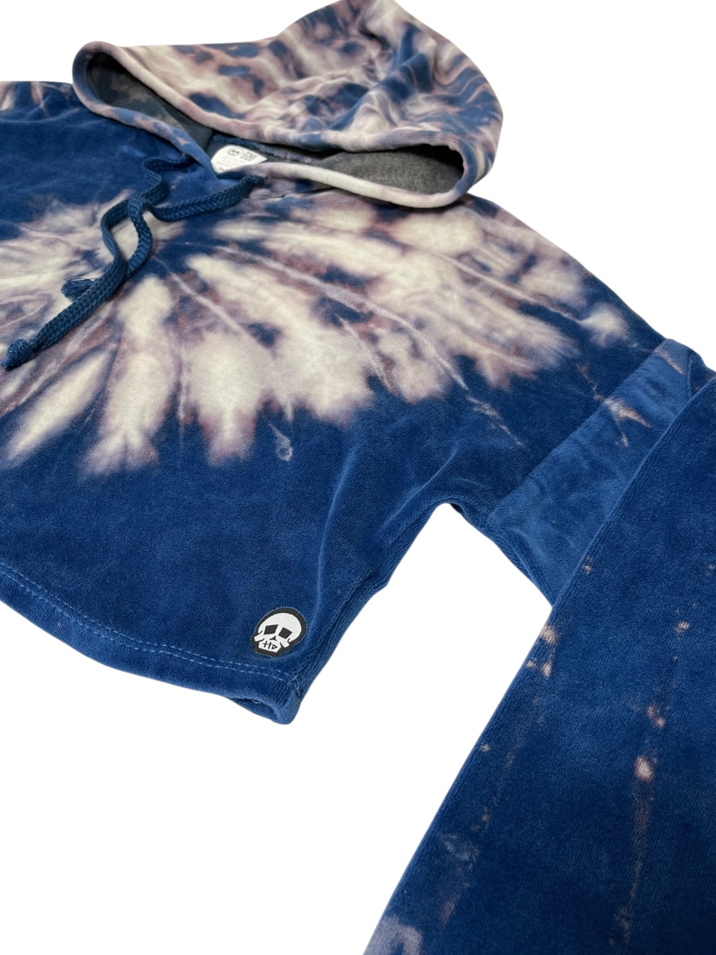 "Feelin' Swirly" Velour Crop Hoodie