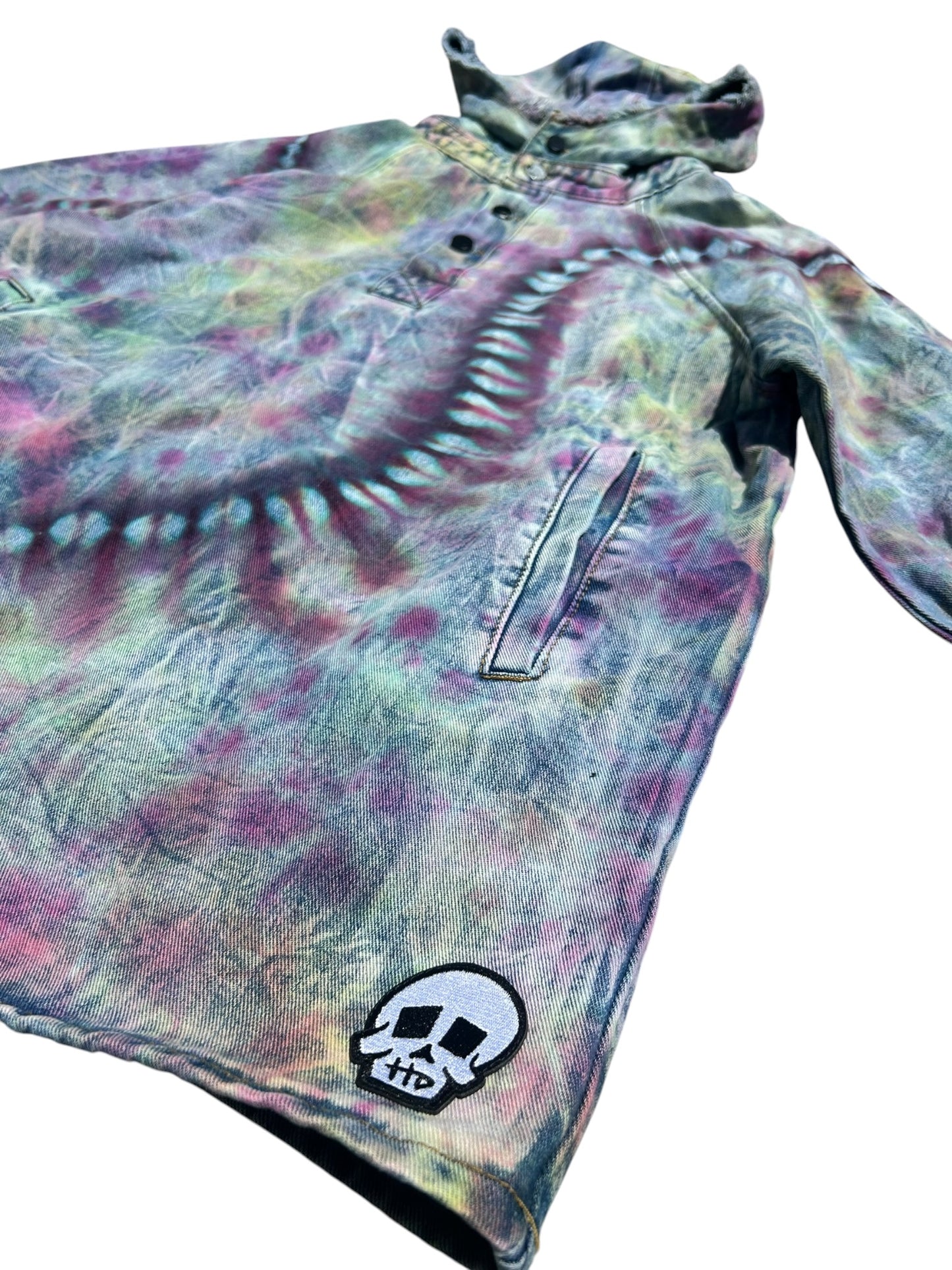 "Snail Trail" Denim Anorak Jacket