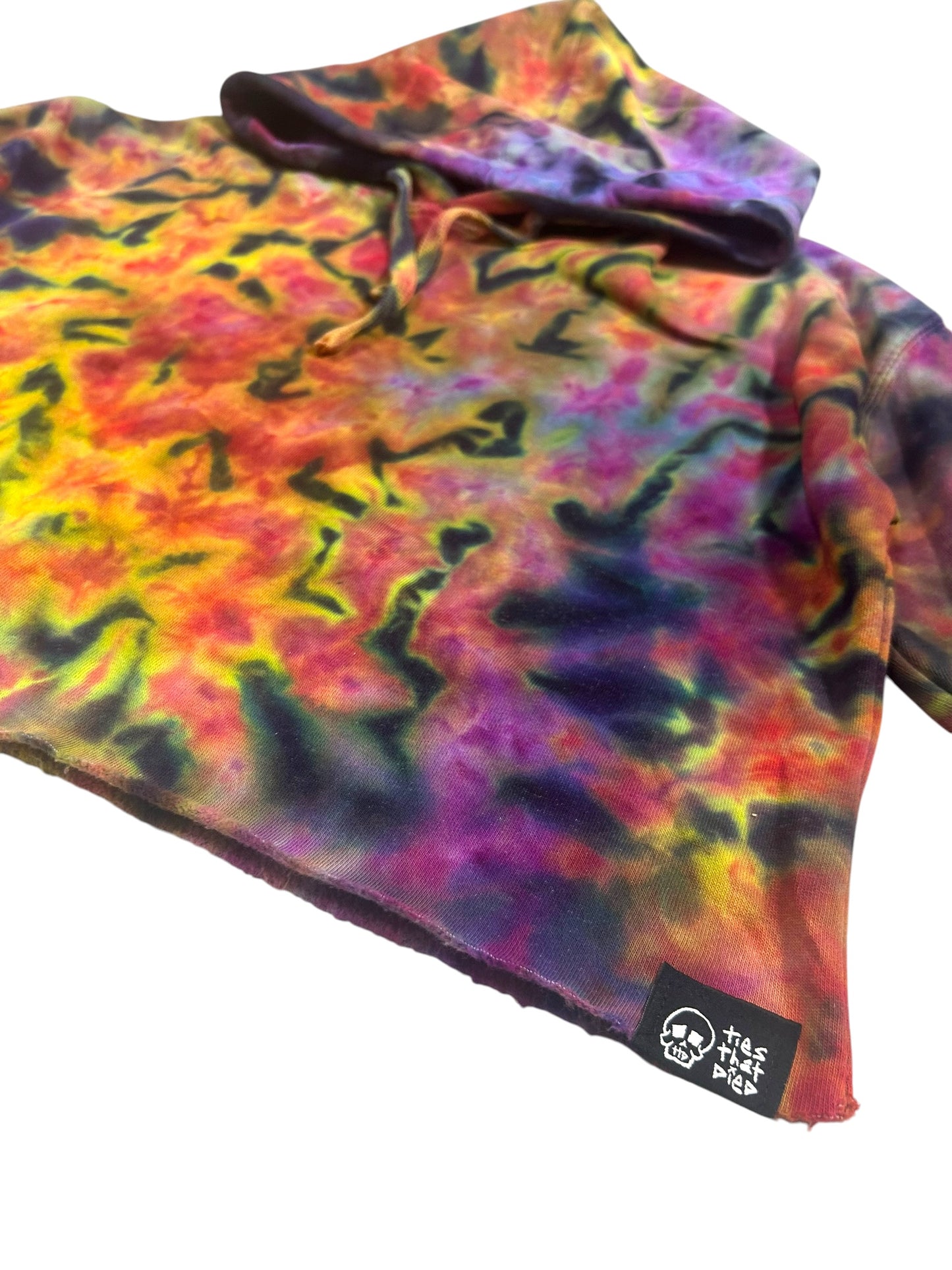 "Molten Prism" Crop Hoodie