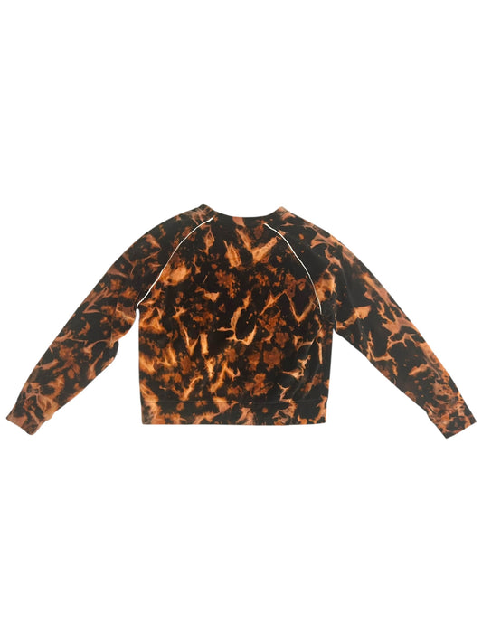 "The Inferno" Velour Crop Crewneck