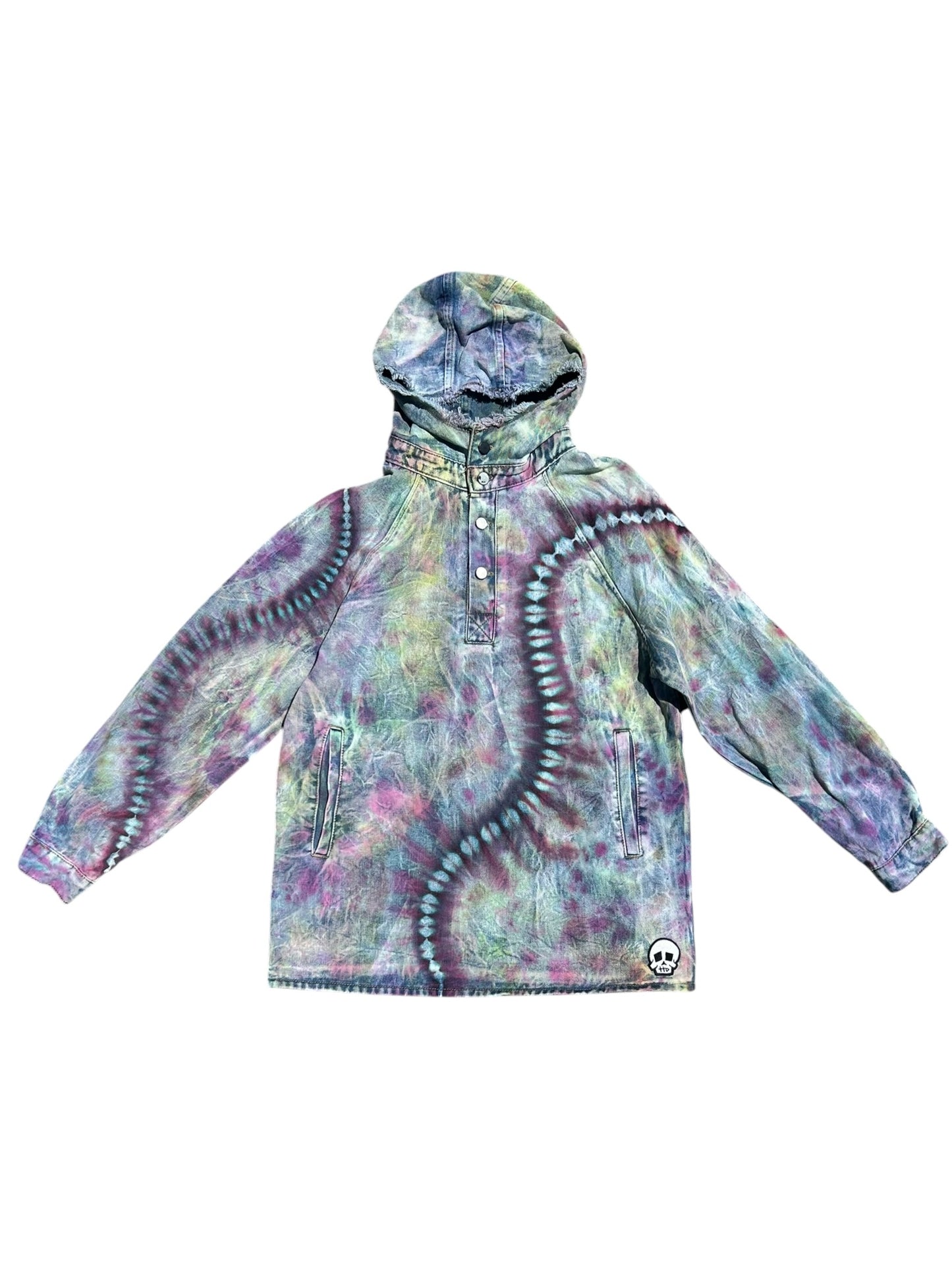 "Snail Trail" Denim Anorak Jacket