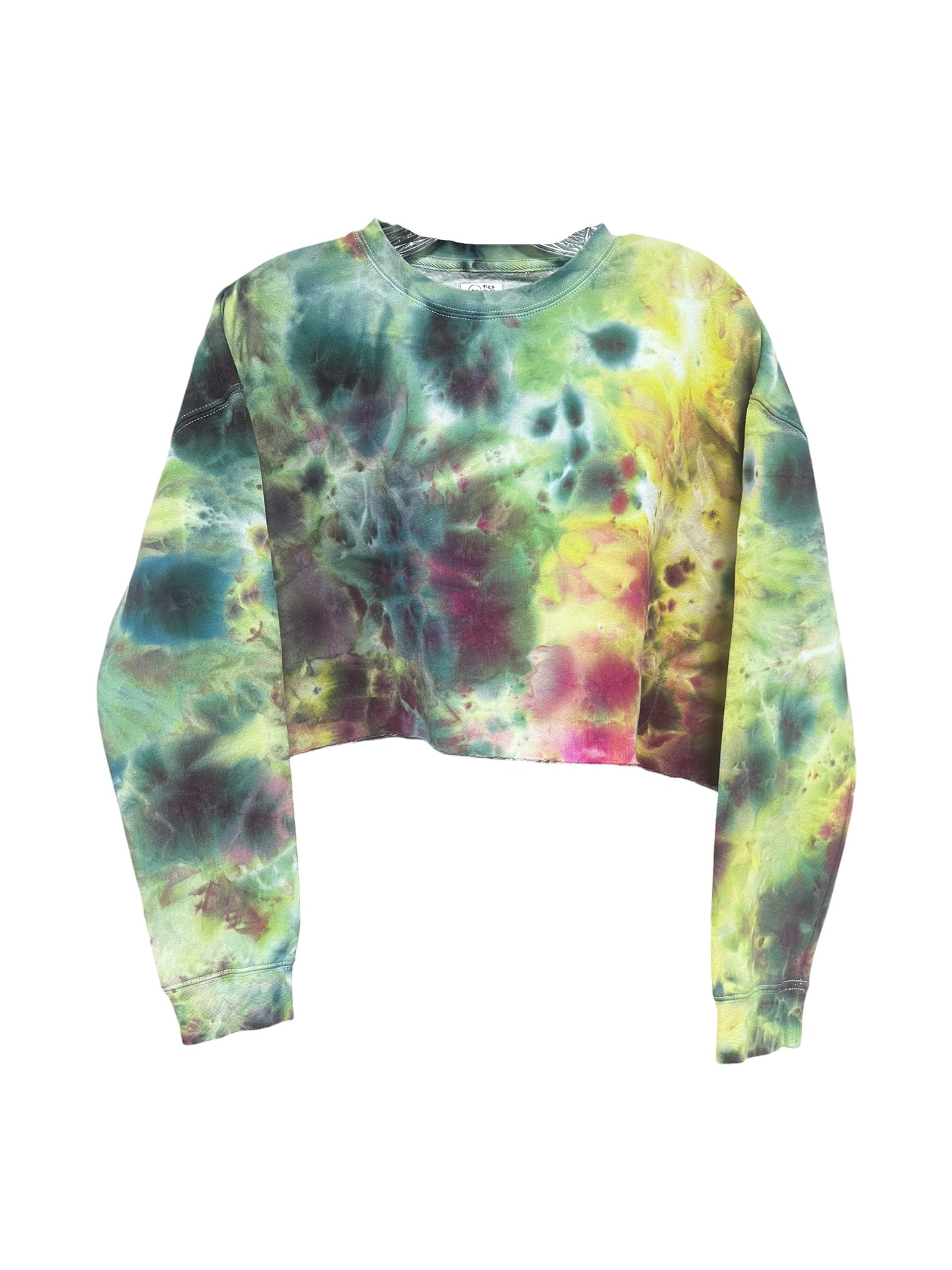 "Mossy Merlot" Crop Crewneck