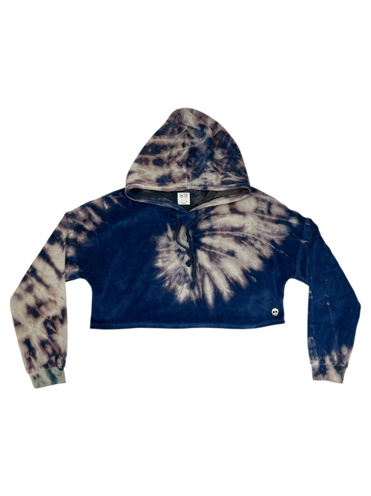 "Feelin' Swirly" Velour Crop Hoodie
