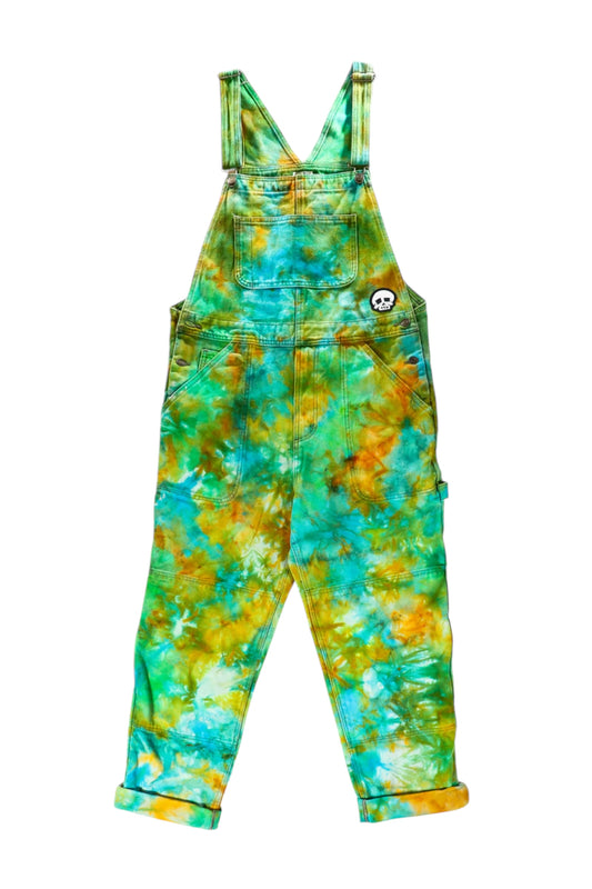 "Caribbean Aura" Canvas Overalls