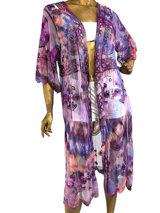 "Tritanopia" Maya Kimono